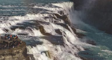Thumbnail about Gullfoss waterfalls, detail