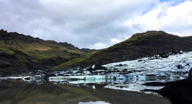 Thumbnail about Solheim Glacier along with the glacial lagoon