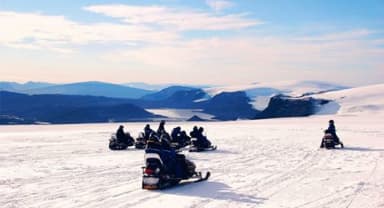 Thumbnail about Snowmobiling on Langjökull