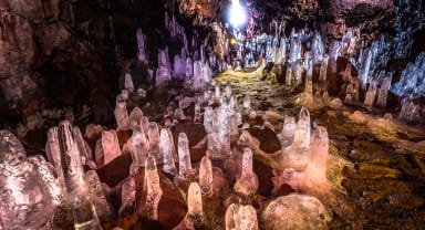 Thumbnail about Lava Tunnel with ice in the winter