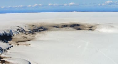 Thumbnail about Rocks coming through Vatnajökull glacier