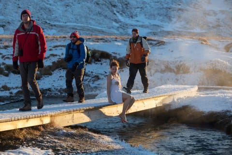 Cover image for the Hiking to the Reykjadalur hot springs experience