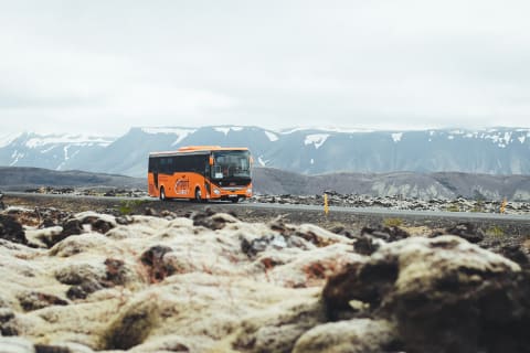 Cover image for the Economy transfer from Keflavík Airport to Reykjavík city experience