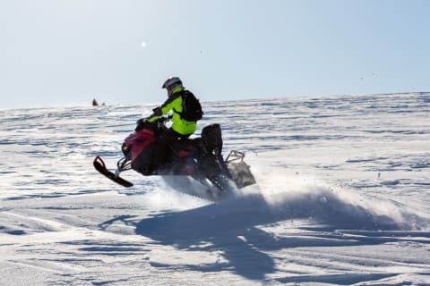 Cover image for the Glacier Snowmobiling from Reykjavik experience