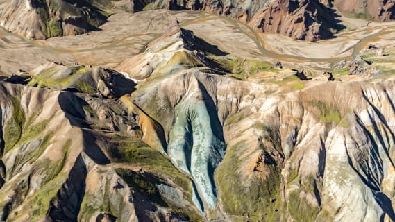 Cover image for the The Grand Highlands - Landmannalaugar - Helicopter Tour with landing from Reykjavik experience