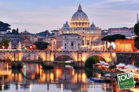 Cover image for the Rome at sunset is magic on two wheels experience