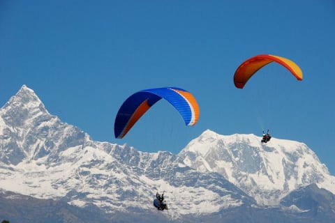 Cover image for the Experience the thrilling Paragliding flight in Pokhara experience