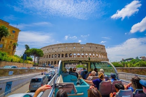 Cover image for the Rome Private Double Decker Open Bus Panoramic GuidedTour | Exclusive Sightseeing experience