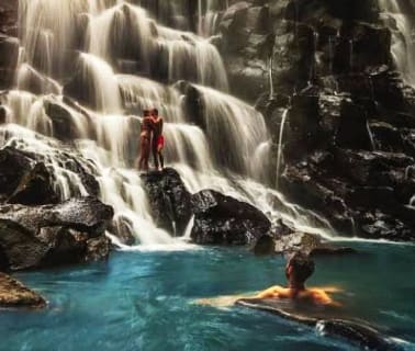 Cover image for the Enchanting Water Escapades: Kanto Lampo Waterfall and Blue Lagoon Adventure experience