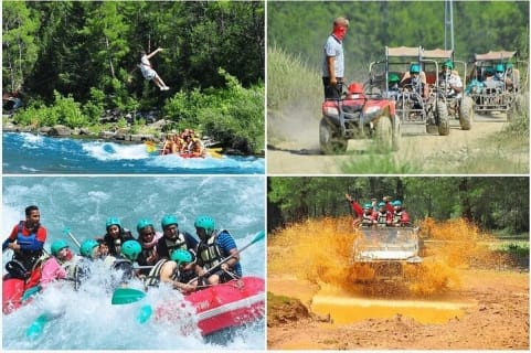 Cover image for the Side Super Combo: Rafting, Buggy,Jeep Safari & Zipline Adventure experience