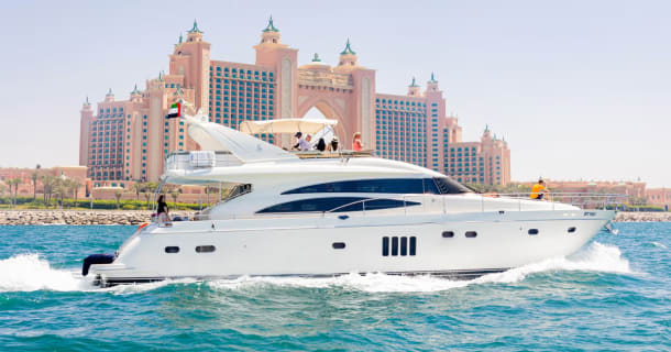 Cover image for the Dubai: Luxury Shared Yacht Tour with Breakfast or BBQ - Explore Iconic Dubai from the Sea experience