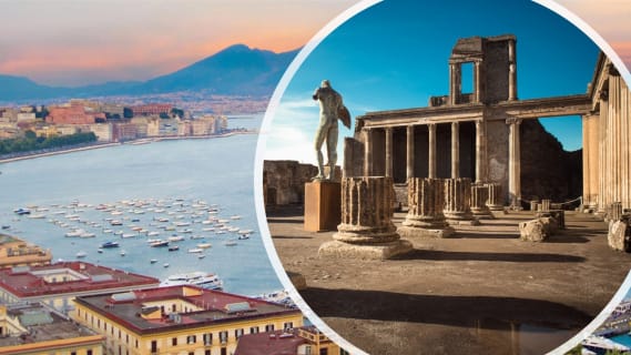 Cover image for the POMPEII & NAPLES tour from Naples - Group Tour experience