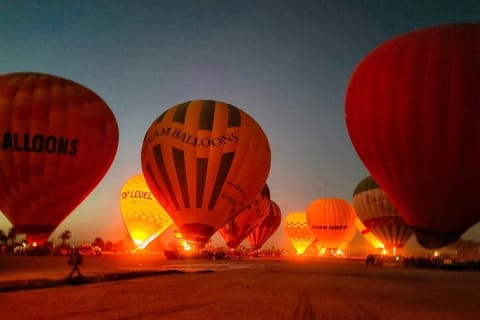 Cover image for the Sunrise Hot Air Balloon Ride over Luxor West Bank experience