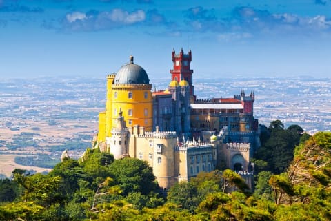 Cover image for the From Lisbon Sintra Highlights Tour - Pena, Regaleira & Monserrate experience