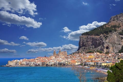 Cover image for the Medieval castle of Caccamo and Cefalù, full day guided tour from Palermo. experience