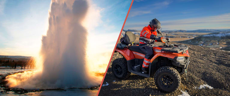 Cover image for the Golden Circle & Hengill 90 minute ATV Tour - Combo Deal experience