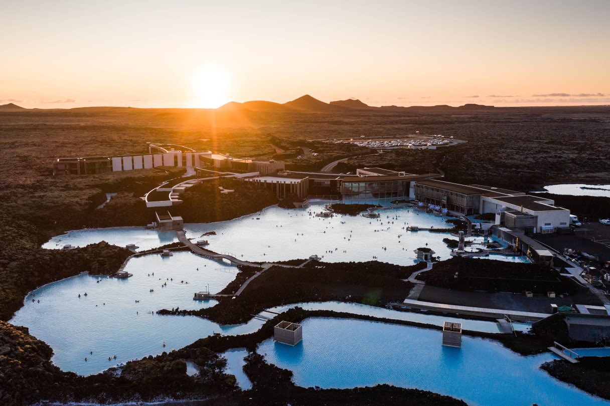 Arieal shot of Blue Lagoon