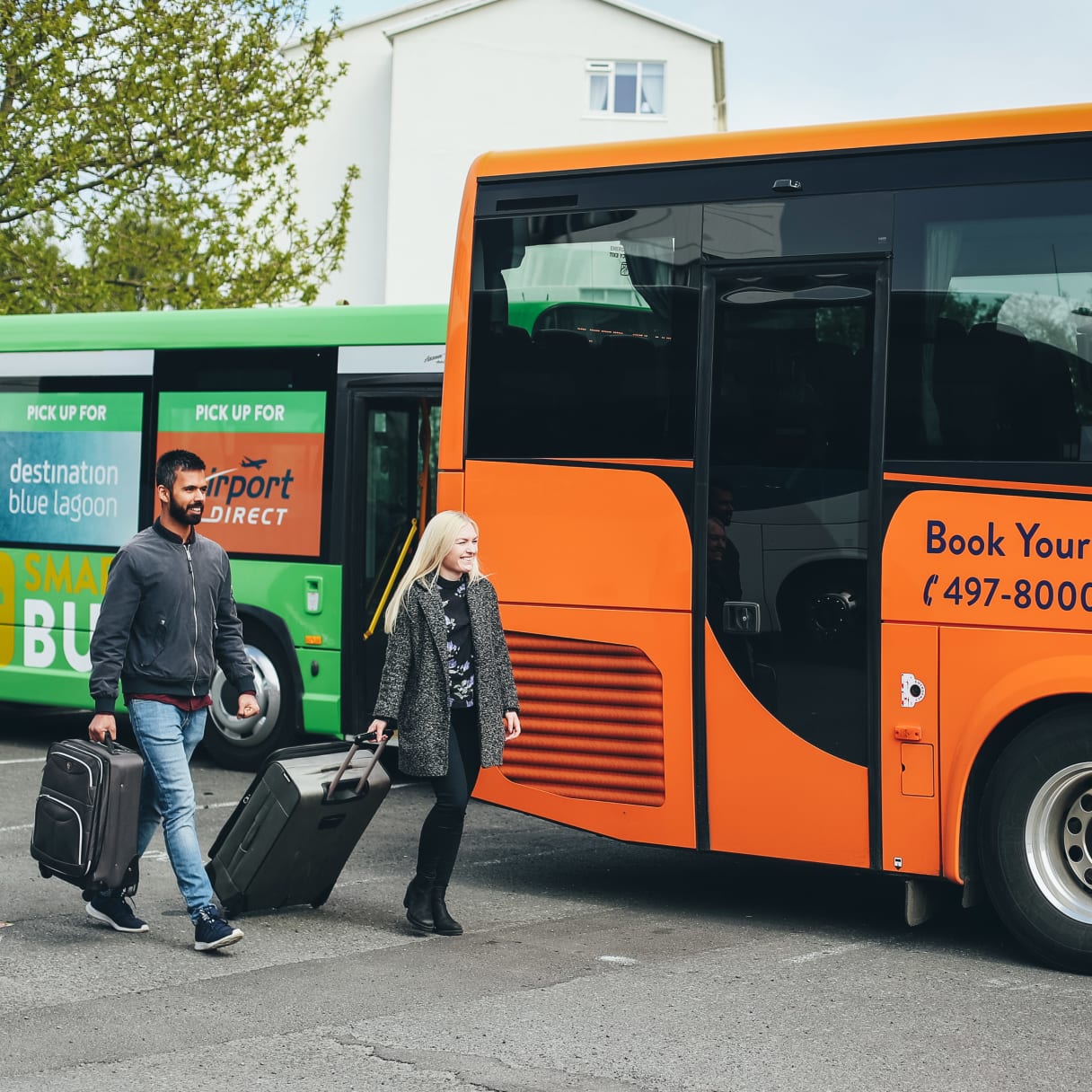 transfering onto an airport direct bus