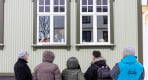 Thumbnail about Travellers outside the cat-cafe in Reykjavik