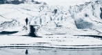 Thumbnail about Walking towards Sólheimajökull glacier in new fallen snow
