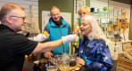 Thumbnail about A guest tasting various Icelandic food items.