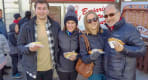 Thumbnail about A family enjoying the Icelandic hot dog at the original food stall which dates from 1937