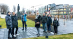 Thumbnail about A group of guests walking through downtown Reykjavik