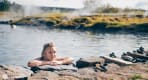 Thumbnail about Relaxing in the warm waters of secret lagoon