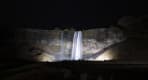 Thumbnail about Seljalandsfoss waterfall showing off after dark