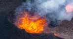 Thumbnail about Volcanic crater bubbling with lava