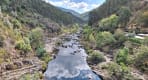 Thumbnail about View of the Paiva River winding through a forested valley in Arouca Geopark, Portugal.
