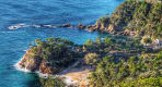 Thumbnail about La Costa Brava rugged coastline with hiking trails and swimming spots.