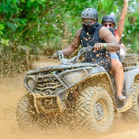 4X4 ATV adventure in Punta Cana to the cenote and Macao beach