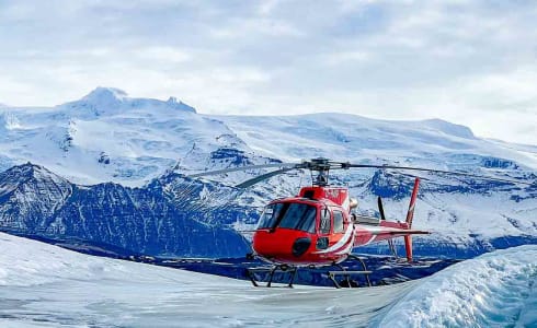Cover image for the Private Glacier Hike & Helicopter Tour from Skaftafell - Fly, Land & Explore on Ice experience