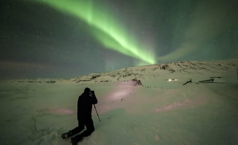 Cover image for the Northern Lights Small Group Tour with Free Photos experience