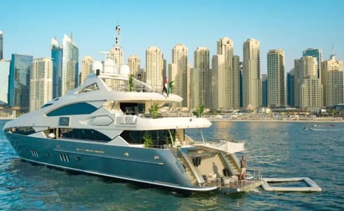 Cover image for the Dubai: Luxury Sunseeker Superyacht Experiences experience
