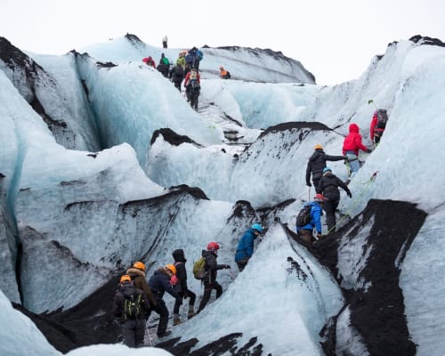 glacier hiking
