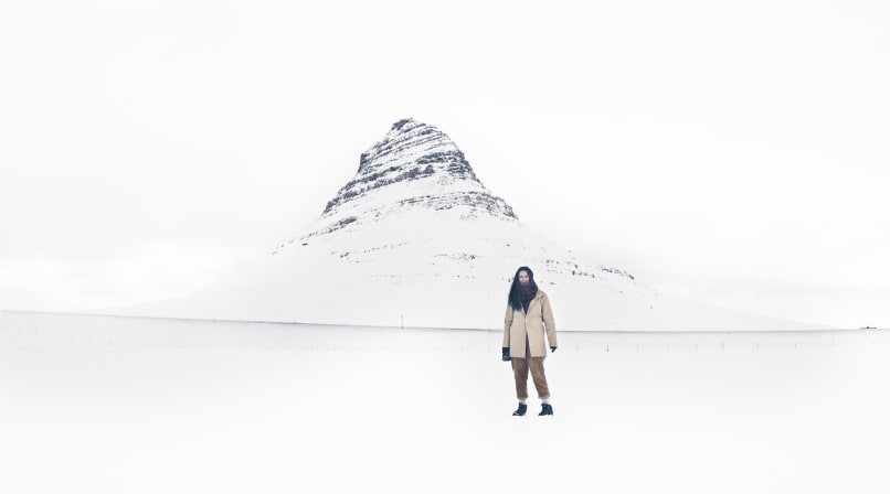 Mt Kirkjufell in it's wedding gown