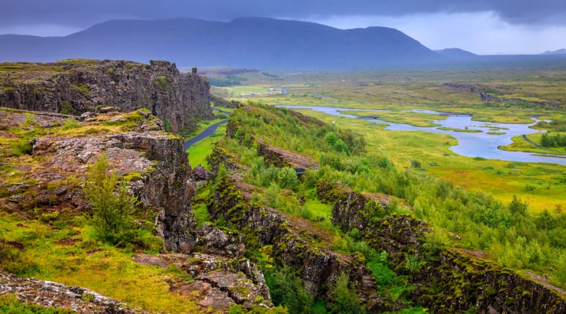 The Rift Valley at Thingvellir National Park