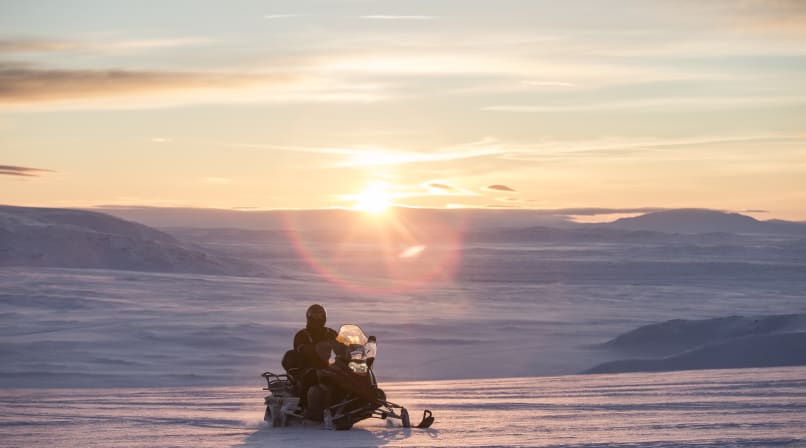 Snowmobiling on Langjökull