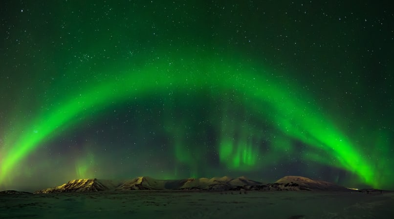 Northern Lights seen from Iceland