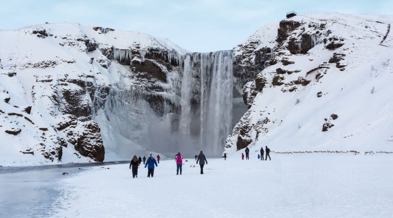 Skogafoss waterfall