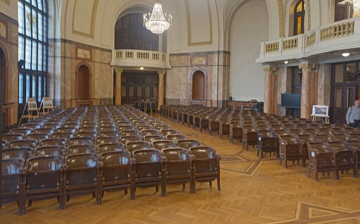 The old Graduation hall of the University