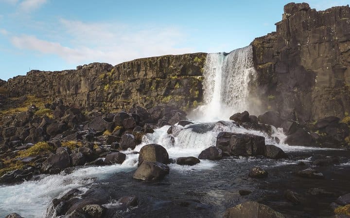 Oxarárfoss watrefall