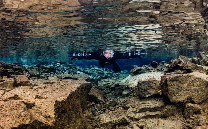 Snorkelers see a whole new world below the surface in Silfra