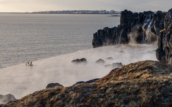 Infinity Pool View at Sky Lagoon