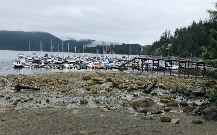 Deep cove kayaking