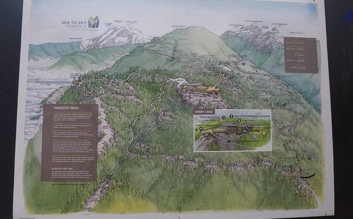 Sea to Sky Gondola Map