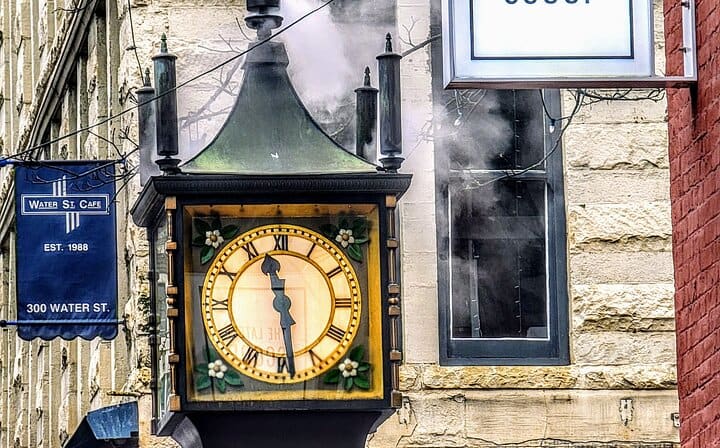 Steam clock