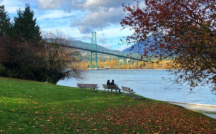 Lions Gate Bridge from Stanley Park